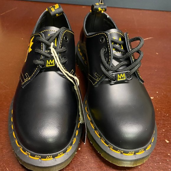 Dr. Martens x Jean Michel Unisex Black Basquiat II 1461 Oxford Shoes Sz M4 W5 main image 7